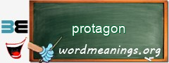 WordMeaning blackboard for protagon